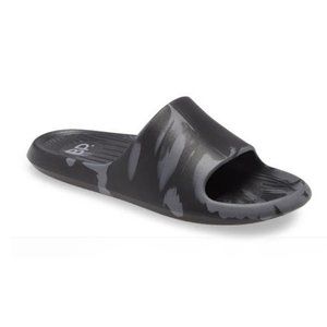 DAWSON SLIDE SANDAL IN BLACK SWIRL